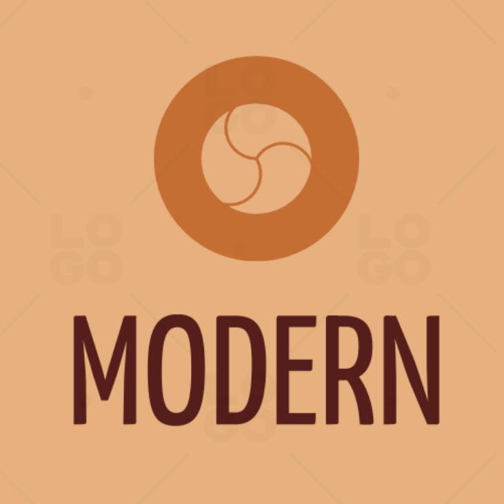 Modern real estate logo template design